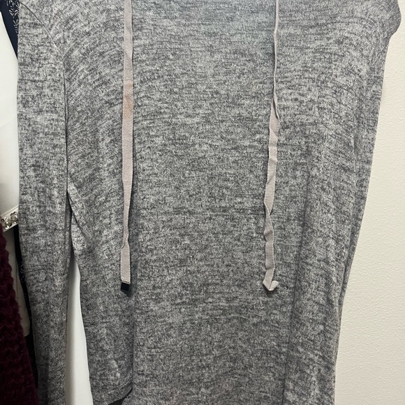 Bobeau stretch Cowl Neck Sweater sweatshirt long sleeve small gray S - Picture 5 of 5